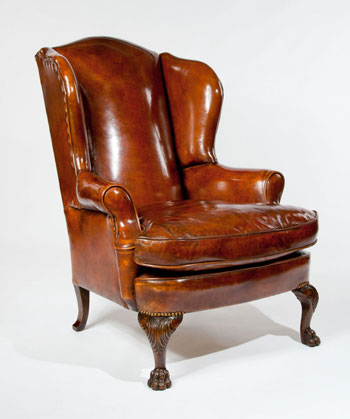 перетяжка антикварного кресла 19 века