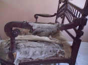 Реставрация антикварного дивана конца 19 века
