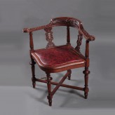 Реставрация антикварного угловового кресла
